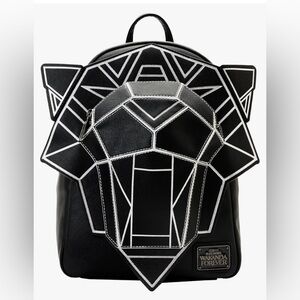 LOUNGEFLY MARVEL BLACK PANTHER WAKANDA FOREVER FIGURAL MINI BACKPACK, NWT